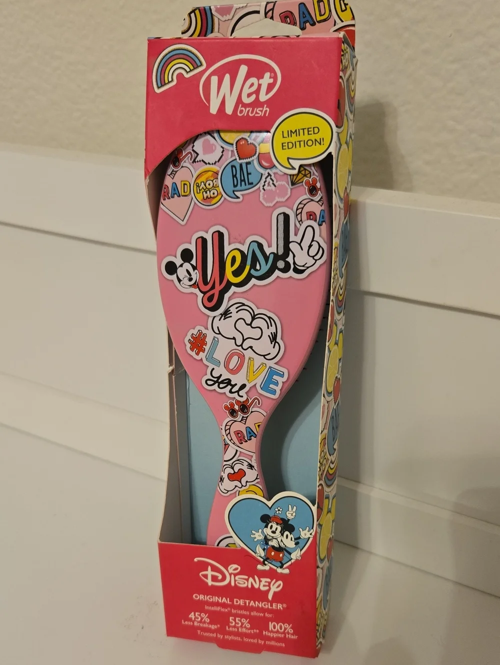 Disney Pink Limited Edition Detangler Brush Nwt